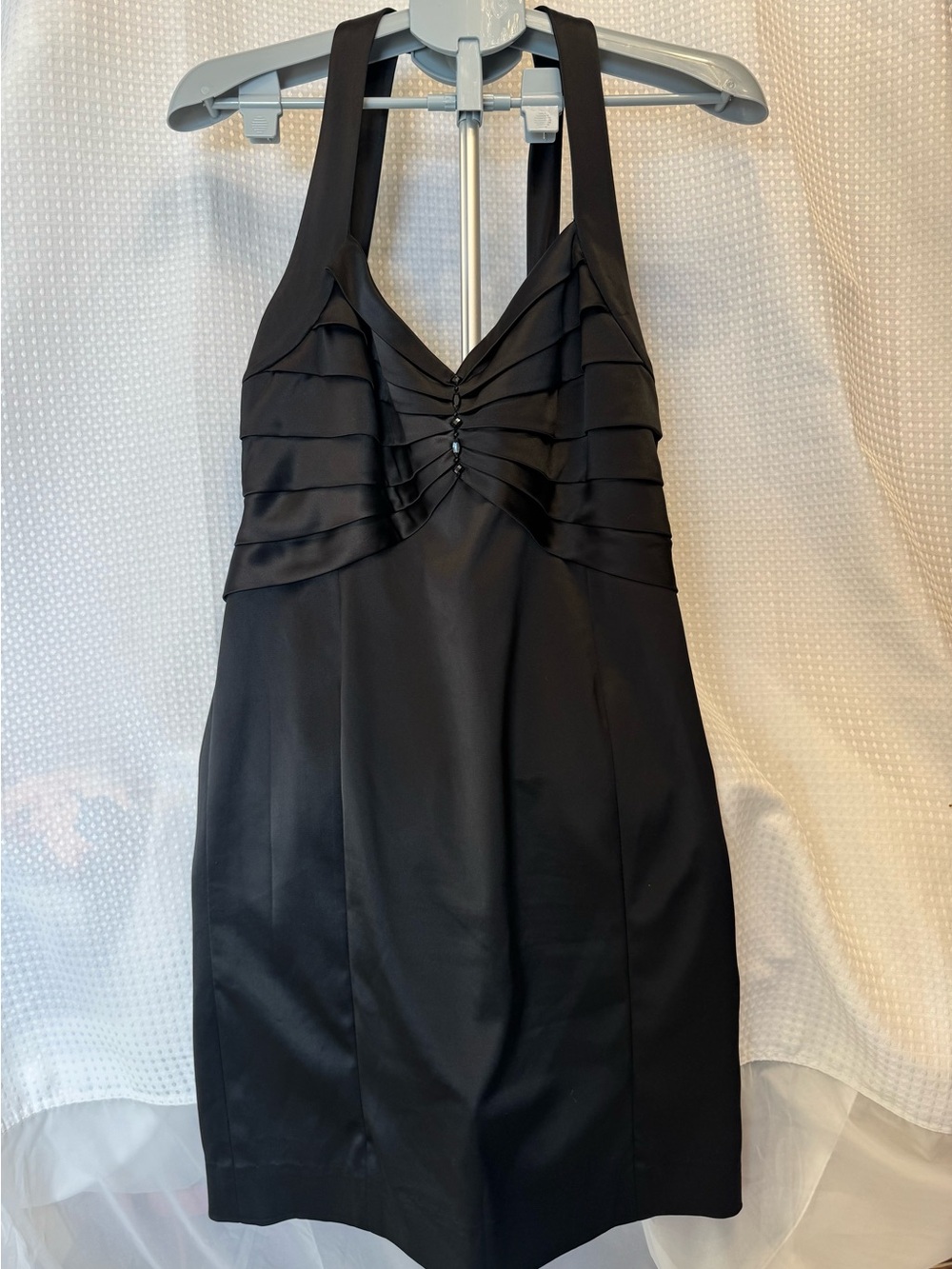 Rena Rowan Black Halter Mini Dress